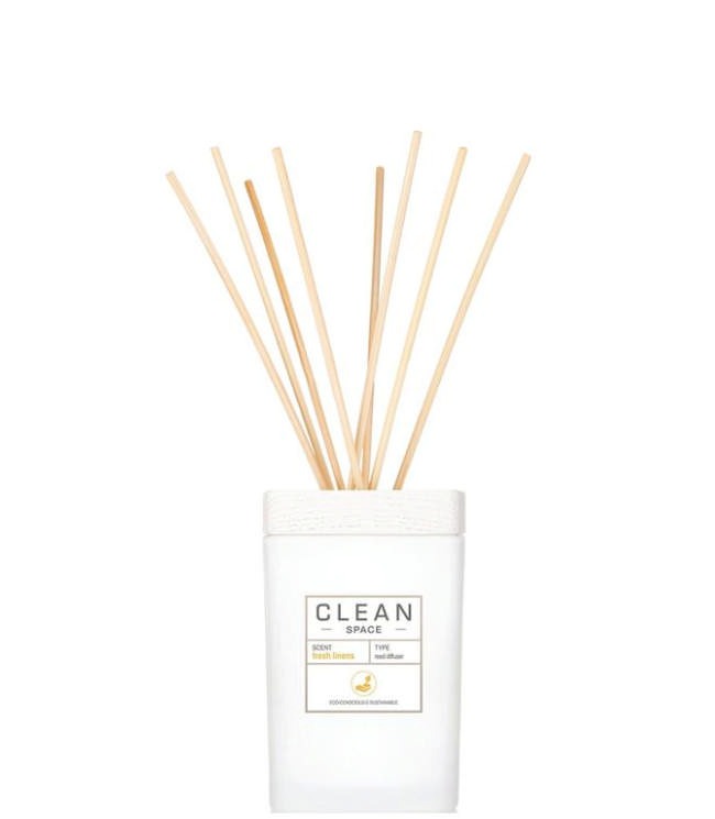 CLEAN Space Diffuser, Fresh Linens 177 ml.