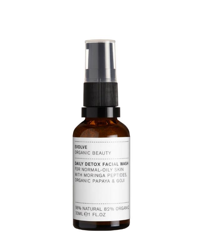 Evolve Organic Beauty Daily Detox Facial Wash, 30 ml.