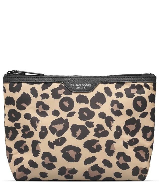 Gillian Jones Toilettaske i 100% genanvendt plastik - Leopard