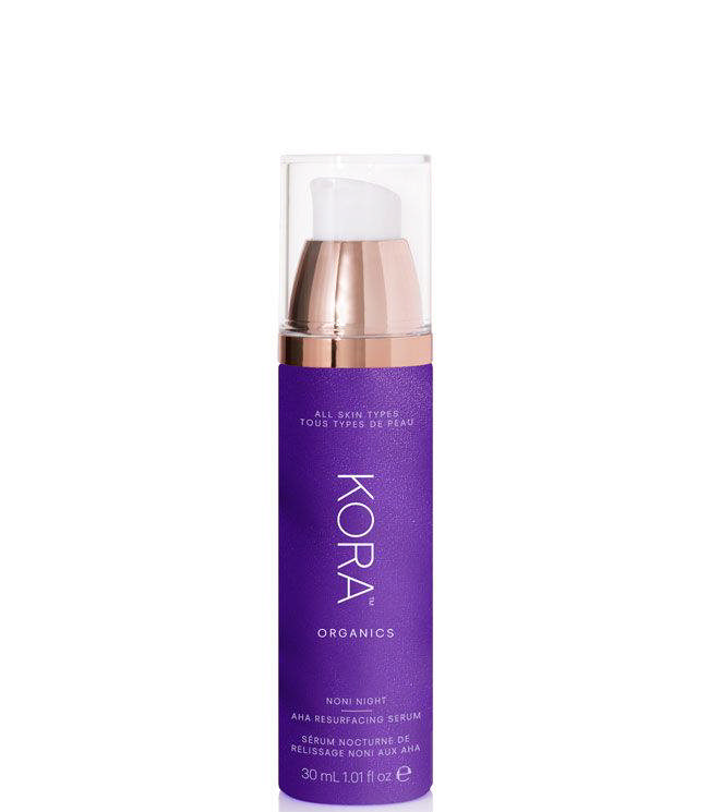 KORA Organics Noni Night AHA Resurfacing Serum, 30 ml.