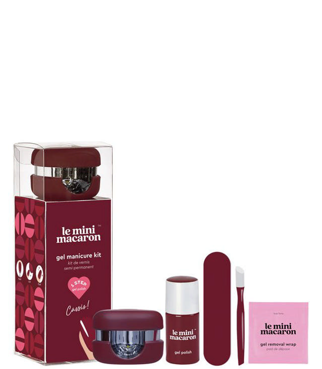 Le Mini Macaron Manicure Kit Cassis, 10 ml.