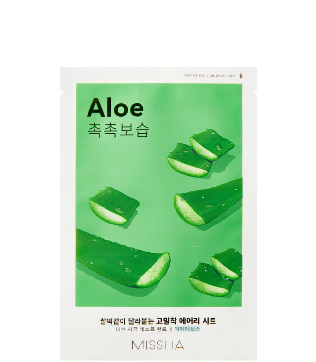 Missha Airy Fit Sheet Mask (Aloe), 19 ml.