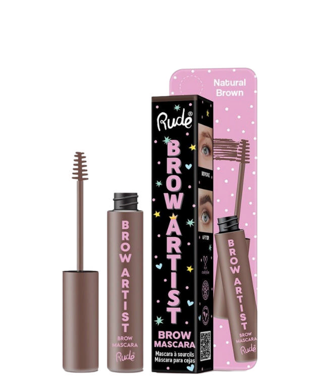 Rude Cosmetics Brow Artist Brow Mascara - Natural Brown